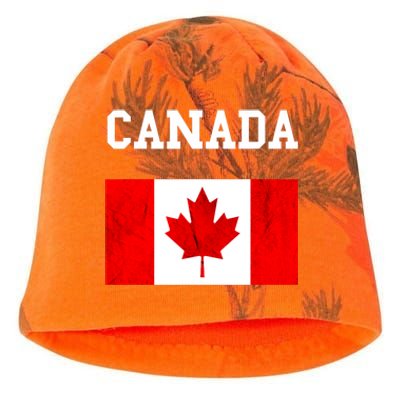 Canada Flag Canadian Flag Canadian Roots Maple Leaf Kati - Camo Knit Beanie