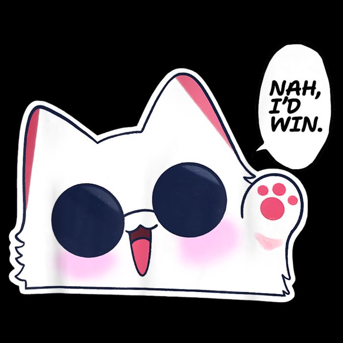 Cute Funny Cat Anime Meme Nah Id Win Gojo Cat Cooling Performance Crew T-Shirt