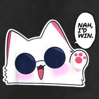 Cute Funny Cat Anime Meme Nah Id Win Gojo Cat Adult Drive Performance Visor