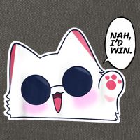Cute Funny Cat Anime Meme Nah Id Win Gojo Cat Cotton Canvas Backpack