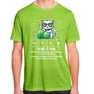 Cation Funny Chemistry Cat Humor Science Chemistry Teacher Gift Adult ChromaSoft Performance T-Shirt