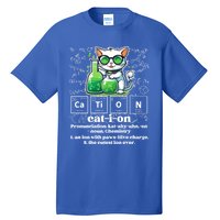 Cation Funny Chemistry Cat Humor Science Chemistry Teacher Gift Tall T-Shirt