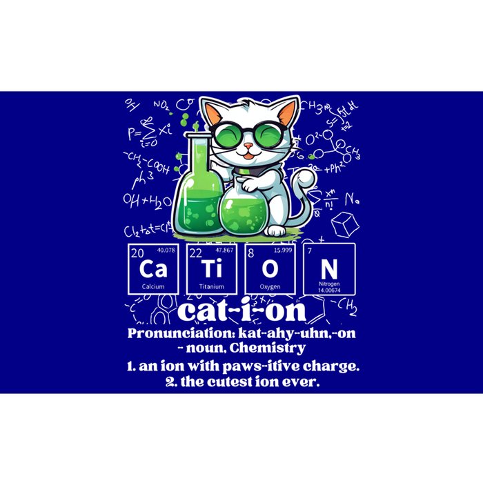 Cation Funny Chemistry Cat Humor Science Chemistry Teacher Gift Bumper Sticker