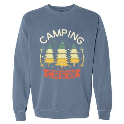 Camp Family Camping Crew Camper Matching Group Camping Trip Garment-Dyed Sweatshirt