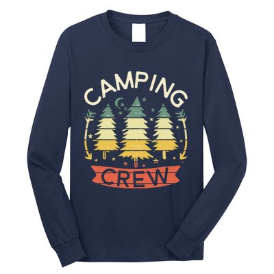 Camp Family Camping Crew Camper Matching Group Camping Trip Long Sleeve Shirt