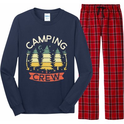 Camp Family Camping Crew Camper Matching Group Camping Trip Long Sleeve Pajama Set