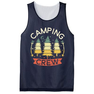 Camp Family Camping Crew Camper Matching Group Camping Trip Mesh Reversible Basketball Jersey Tank