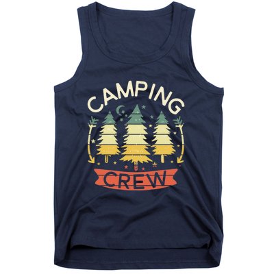 Camp Family Camping Crew Camper Matching Group Camping Trip Tank Top