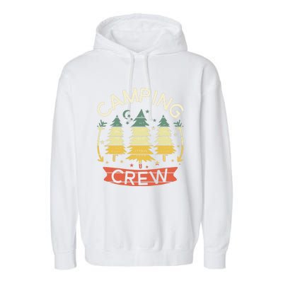 Camp Family Camping Crew Camper Matching Group Camping Trip Garment-Dyed Fleece Hoodie