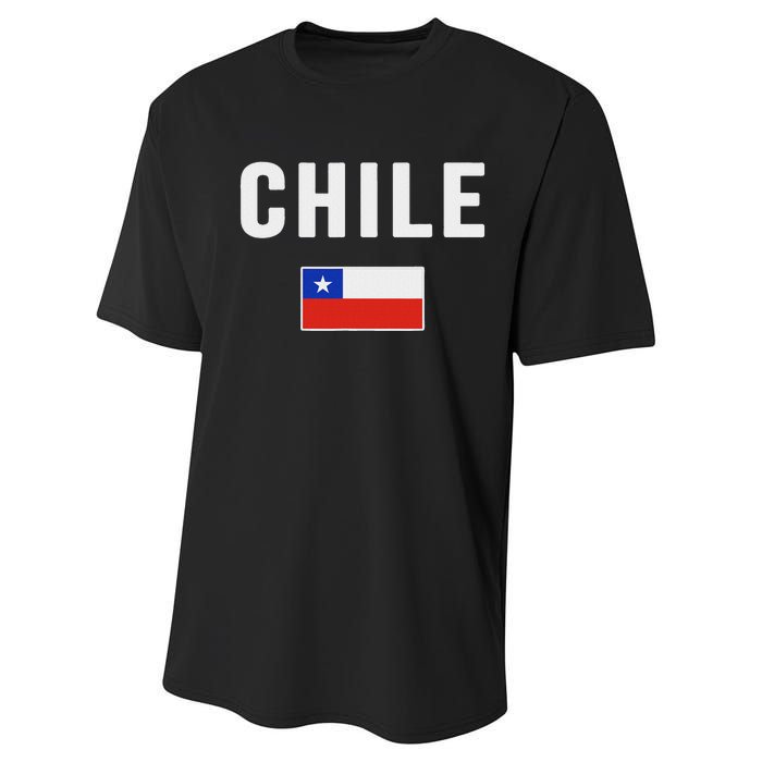 Chilean Flag Chile Performance Sprint T-Shirt