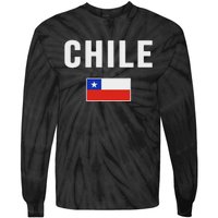 Chilean Flag Chile Tie-Dye Long Sleeve Shirt