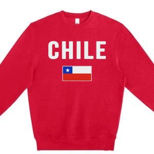 Chilean Flag Chile Premium Crewneck Sweatshirt