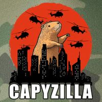 Capybara Funny Capybara Rodent Capyzilla Funny Legacy Tie Dye Trucker Hat