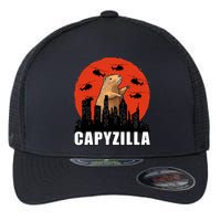 Capybara Funny Capybara Rodent Capyzilla Funny Flexfit Unipanel Trucker Cap