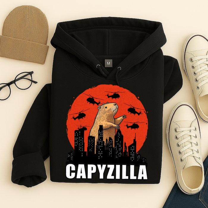 Capybara Funny Capybara Rodent Capyzilla Funny Hoodie