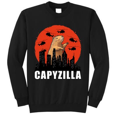 Capybara Funny Capybara Rodent Capyzilla Funny Sweatshirt