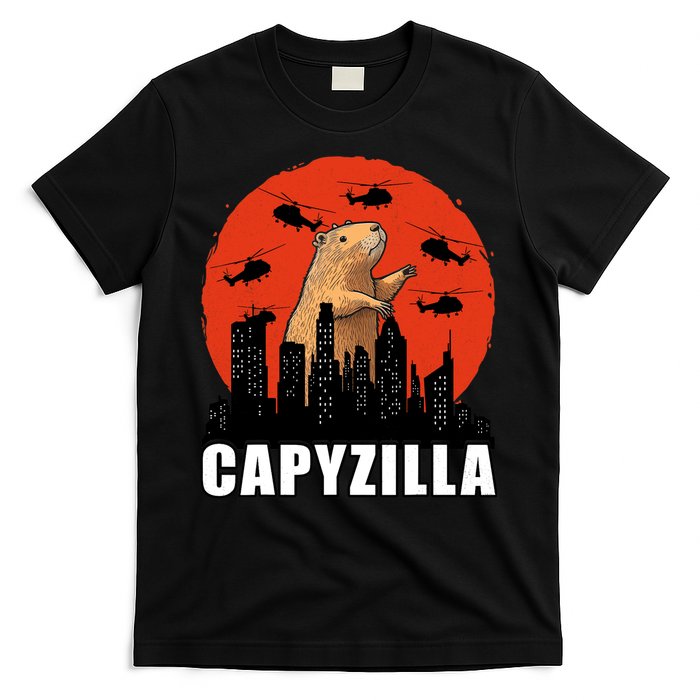 Capybara Funny Capybara Rodent Capyzilla Funny T-Shirt