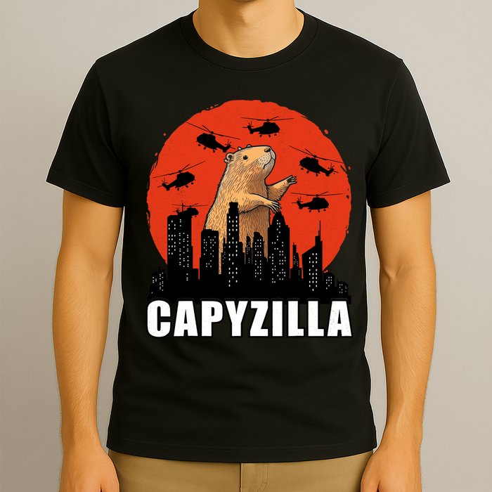 Capybara Funny Capybara Rodent Capyzilla Funny T-Shirt