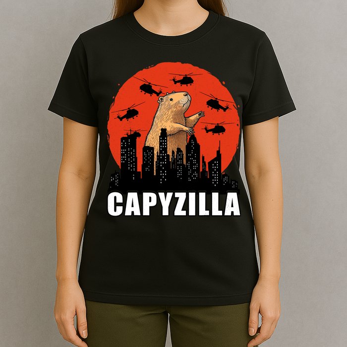 Capybara Funny Capybara Rodent Capyzilla Funny T-Shirt