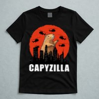 Capybara Funny Capybara Rodent Capyzilla Funny T-Shirt