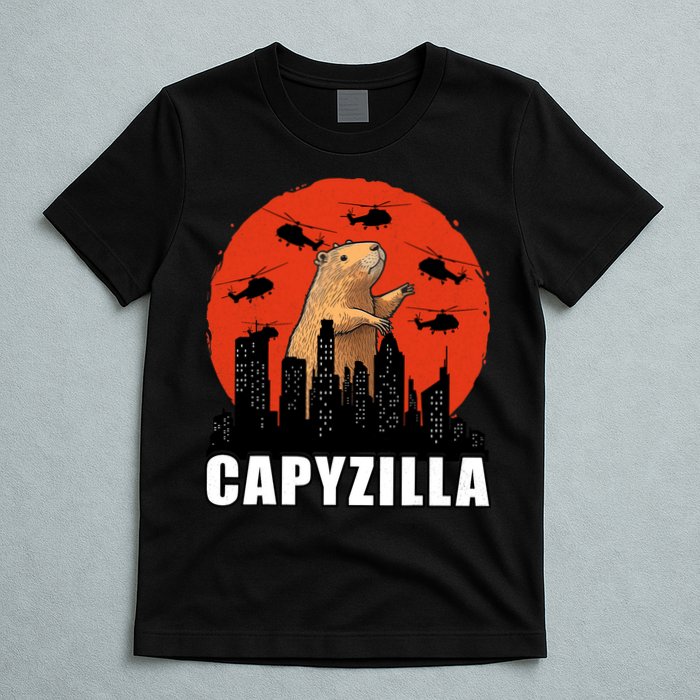 Capybara Funny Capybara Rodent Capyzilla Funny T-Shirt