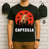 Capybara Funny Capybara Rodent Capyzilla Funny T-Shirt