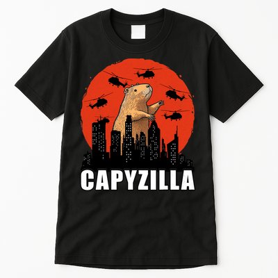 Capybara Funny Capybara Rodent Capyzilla Funny Tall T-Shirt