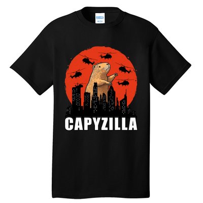 Capybara Funny Capybara Rodent Capyzilla Funny Tall T-Shirt