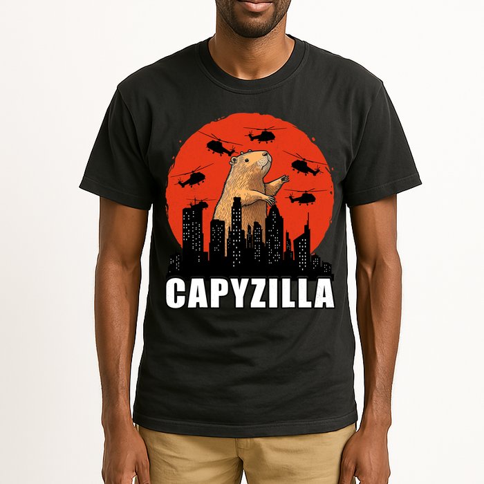 Capybara Funny Capybara Rodent Capyzilla Funny Tall T-Shirt