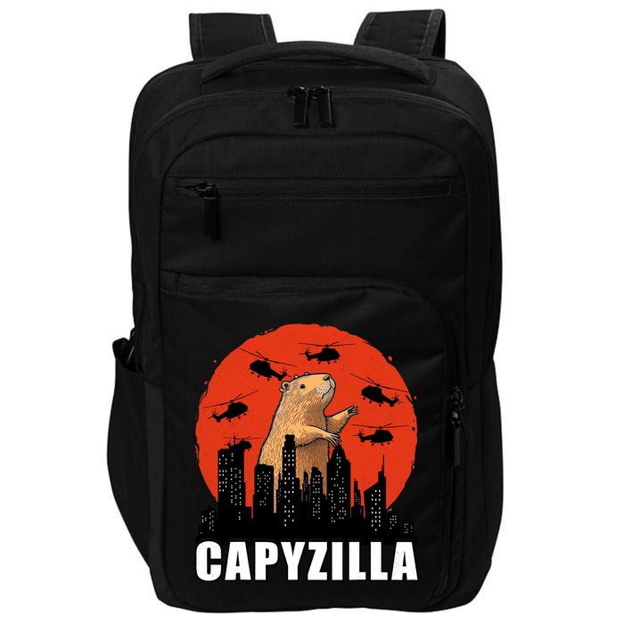 Capybara Funny Capybara Rodent Capyzilla Funny Impact Tech Backpack