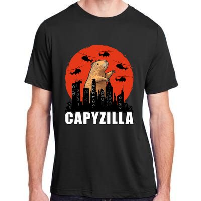 Capybara Funny Capybara Rodent Capyzilla Funny Adult ChromaSoft Performance T-Shirt