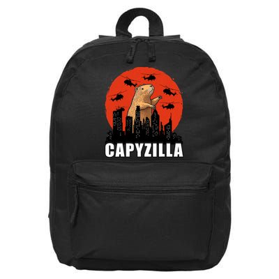 Capybara Funny Capybara Rodent Capyzilla Funny 16 in Basic Backpack