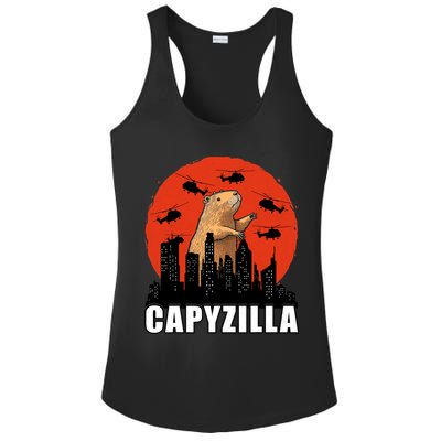 Capybara Funny Capybara Rodent Capyzilla Funny Ladies PosiCharge Competitor Racerback Tank