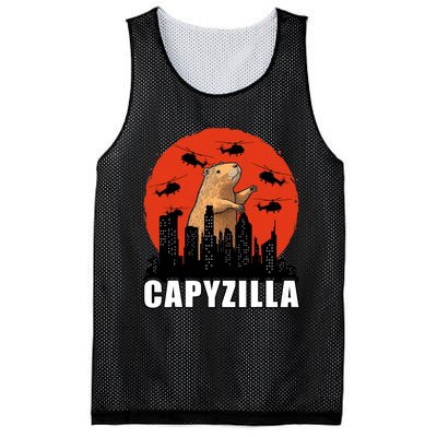 Capybara Funny Capybara Rodent Capyzilla Funny Mesh Reversible Basketball Jersey Tank