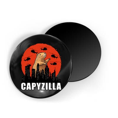 Capybara Funny Capybara Rodent Capyzilla Funny Magnet