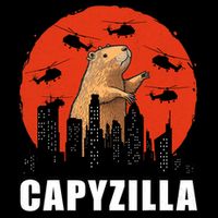 Capybara Funny Capybara Rodent Capyzilla Funny Mousepad