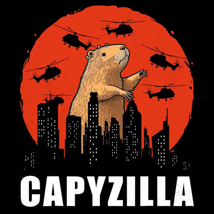Capybara Funny Capybara Rodent Capyzilla Funny Mousepad