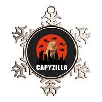 Capybara Funny Capybara Rodent Capyzilla Funny Metallic Star Ornament