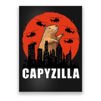 Capybara Funny Capybara Rodent Capyzilla Funny Poster