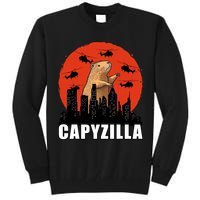 Capybara Funny Capybara Rodent Capyzilla Funny Tall Sweatshirt