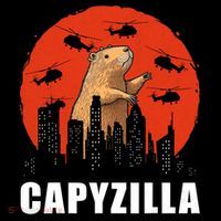 Capybara Funny Capybara Rodent Capyzilla Funny Sustainable Knit Beanie