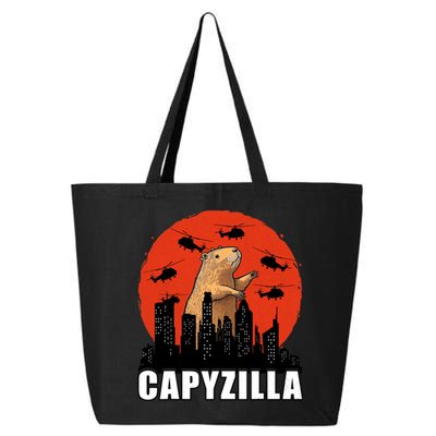 Capybara Funny Capybara Rodent Capyzilla Funny 25L Jumbo Tote