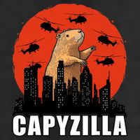 Capybara Funny Capybara Rodent Capyzilla Funny 25L Jumbo Tote