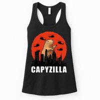 Capybara Funny Capybara Rodent Capyzilla Funny Womens Tank Top