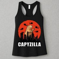 Capybara Funny Capybara Rodent Capyzilla Funny Womens Tank Top
