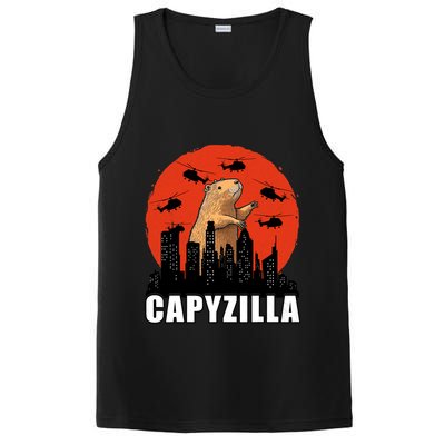 Capybara Funny Capybara Rodent Capyzilla Funny PosiCharge Competitor Tank