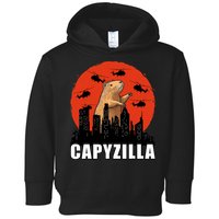 Capybara Funny Capybara Rodent Capyzilla Funny Toddler Hoodie