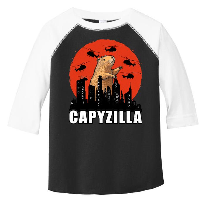 Capybara Funny Capybara Rodent Capyzilla Funny Toddler Fine Jersey T-Shirt