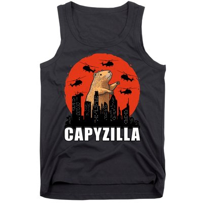 Capybara Funny Capybara Rodent Capyzilla Funny Tank Top