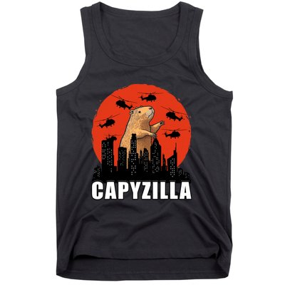 Capybara Funny Capybara Rodent Capyzilla Funny Tank Top